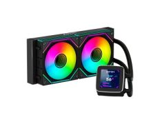 Sistema de Refrigeración Líquida ABYSM Oceanic LCD 240 Negro ARGB Dual Fan