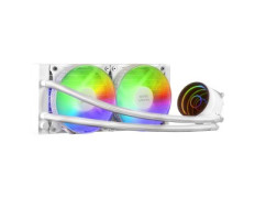 SISTEMA DE REFRIGERACION LIQUIDA MARS GAMING ML-ONE240 WHITE 2x (12x12) ILUMINACION FRGB TPD 400W PA