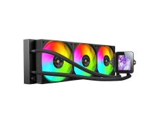 Sistema de Refrigeración Líquida Mars Gaming MLVISION360 Negro 3x120mm ARGB TPD 500W Pantalla LCD