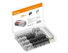 Sonoff 211 Gris - Conector de Cables para Carril DIN Pack de 20 unidades