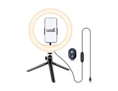 Soporte Aro luz Led + Mando Bluetooth Cool