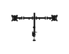SOPORTE DE MESA EQUIP 650152 para 2 pantallas 13"-32", brazo inclinable y giratorio 360°, MAX. VESA