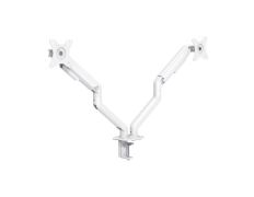 SOPORTE DE MESA TOOQ DB4132TNR-W - Blanco, 2 Pantallas 17-32 Pulgadas, 9kg/Brazo, VESA 100x100