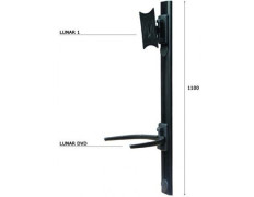 SOPORTE DE PARED ORIENTABLE OMB Lunar-Genio para Pantalla 10"-50" - Verti.+-20Âº Giro 90Âº VESA 200x20