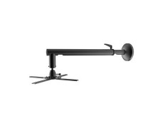SOPORTE DE PROYECTOR EQUIP DE PARED - 360º ROTACIÓN, 20º INCLINACIÓN, 30KG - NEGRO