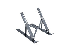 SOPORTE DE PORTATIL TOOQ ALUMINIO PLEGABLE COLOR GRIS