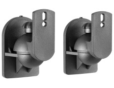 AISENS Soporte Universal De Pared Giratorio E Inclinable Para Altavoces, Negro