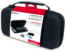 NACON STARTER PACK BLACK ( FUNDA + SCREEN PROTECTOR + 1 BOX FOR 4 GAMES)