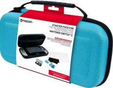 NACON STARTER PACK BLUE (FUNDA + SCREEN PROTECTOR + 1 BOX FOR 4 GAMES)