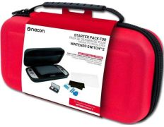 NACON STARTER PACK RED (FUNDA + SCREEN PROTECTOR + 1 BOX FOR 4 GAMES)