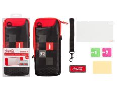 KIT 3 EN 1 BAG + SCREEN PROTECTOR + GAME CASE COCA-COLA