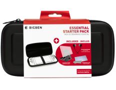 BIGBEN ESSENTIAL STARTER PACK NEGRO (FUNDA RIGIDA/PROTECTOR PANTALLA/AURICULARES/SOPORTE)