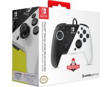 PDP FACEOFF DELUXE + AUDIO WIRED CONTROLLER BLACK/WHITE (NEGRO/BLANCO) ( SWITCH 2 / OLED )