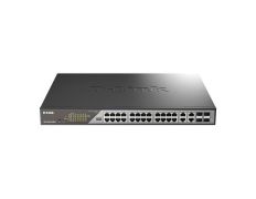Switch Gestionable D-Link DSS-200G-28MPP POE++ 24x10/100/1000, 4xCOMBO 1000 Mbps Rack 19"