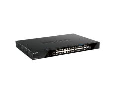 Switch D-LINK L3 Stakable DGS-1520-28MP/E GIGA POE + 2.5G POE+ 10G 10GSFP - 20P 4P 2P 2P