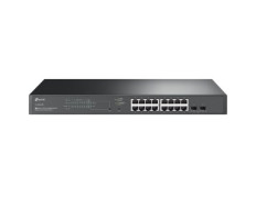 Switch Gestionable TP-Link JetStream 16P Gigabit PoE+ Max 150W Rack 19" 1U con 2 Ranuras SFP Gigabit