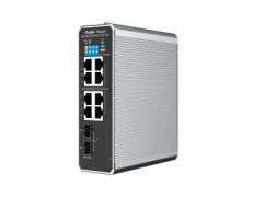 Switch Gestionable L2 Ruijie RG-NIS2100-8GT2SFP-HP - 8 Puertos RJ45 Gb - 2 Puertos SFP GE - 8 Puertos PoE 300W - Gestion en Nube