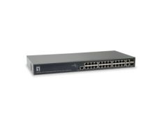 Switch Gestionable LevelOne L3 GEP-2681 26P 24xGb PoE 2x RJ45/SFP 185W
