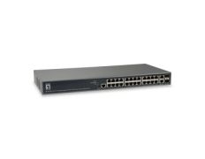 Switch Gestionable LEVELONE L3 GEP-2682 26 Puertos 24xGb PoE 2x RJ45/SFP 370W