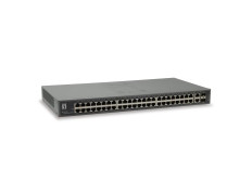 Switch Level One - Switch Ethernet Fast de 50 Puertos, 2 Combo Gigabit SFP/RJ45