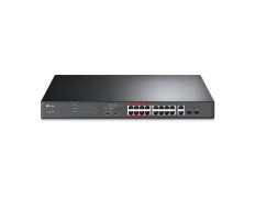 Switch No Gestionable TP-Link TL-SL1218MP 16P Ethernet 2P Combo PoE 192W Carcasa Metálica 19" Rack