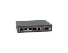 Switch PoE Level One GEP-0625 6 Puertos 2.5 GbE 4 Puertos PoE 65W + 1 Puerto SFP+/10G