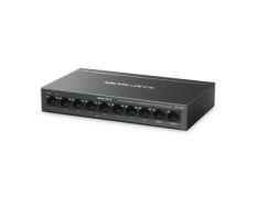Switch POE+ no gestionable Mercusys MS110CMP 10P 100Mbps 10xRJ45 8xPoE+ 2xGbps 65W 250m