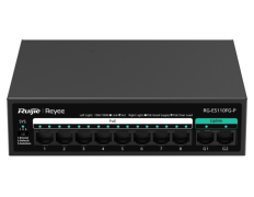Switch Ruijie Rg-es110fg-p 8 Puertos Poe 10/100mbps + 2 Gigabit 5.6gbps