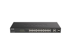 Switch Semigestionable D-Link DGS-1100-26MPV2/E 24P Giga PoE 370W + 2P Giga Combo Rack