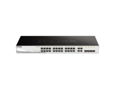 Switch Semigestionable D-Link DGS-1210-28/E Gigabit 24 Puertos + 4 Puertos Combo Rack