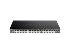 Switch Semigestionable D-Link 48P Gigabit + 4P 10G SFP+ Capacidad de Switching 176Gbps