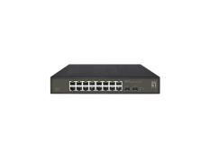Switch Semigestionable Level One Hilbert 16P Giga con Carcasa Metálica + 2P SFP Giga
