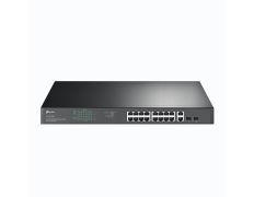 SWITCH SEMIGESTIONABLE TP-LINK SG1218MP 16P GIGA POE/POE+ +2P GIGA NO POE ALIMENTACION POE 192W RACK
