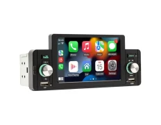 Autoradio 1 DIN Bluetooth/Carplay/Android Auto Inalámbrico/USB Negro 160W 5 pulgadas