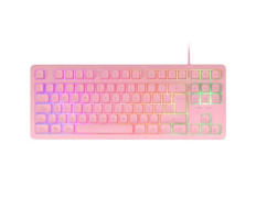 Teclado Gaming SemiMecánico Mars Gaming MK023/ Rosa