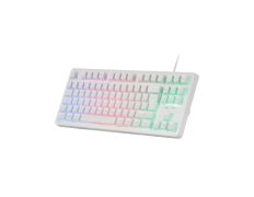 TECLADO GAMING MARS MK023 H-MECH RGB ILUMINACIÓN BLANCO COMPACTO TKL