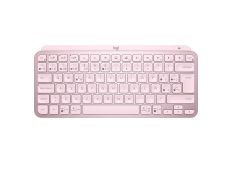 TECLADO LOGITECH MX KEYS MINI BLUETOOTH ILUMINADO ROSA USB-C COMPACTO