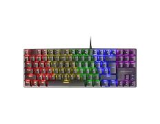 TECLADO MECANICO TKL MARS GAMING MK80 ITALIANO BLACK ILUMINACION SWITCH MARRON
