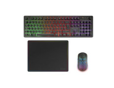 TECLADO MOUSE Y ALFOMBRILLA MARS GAMING MCPWXES NEGRO H-MECH FRGB 3200DPI