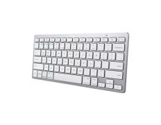 TECLADO TRUST BASICS BLUETOOTH ULTRAFINO BLANCO/PLATA para PC, TABLETA y SMARTPHONE