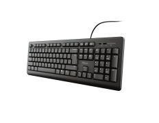 Teclado Trust TK-150 Compacto Silenciado Resistente a Vertidos con Cable 1.8m