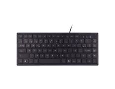 TECLADO UNYKA COMPACTO ULTRA PLANO KB 302 MINI USB 83 TECLAS COLOR NEGRO