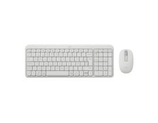 TECLADO y MOUSE LOGITECH BLUETOOTH MK250 Blanco COMPACTO ANTI SALPICADURAS