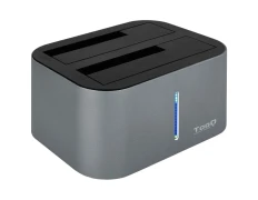 DOCKING STATION TOOQ TQDS-802DW 2,5"/3,5" SATA USB 3.1 FUNCION CLONACIÓN GRIS