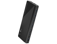 Hub USB 3.0 TP-LINK UH720 7 Puertos + 2 Puertos de Carga - Diseño de Escritorio Con Adaptador de C