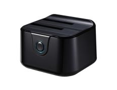 Duplicador SATA USB3.0 Tooq - Estación Docking 2X 2.5/3.5 | Negro