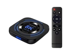Android TV Transpeed 8K H618 WiFi Dual 4GB/64GB - Modelo Android 12 Negro