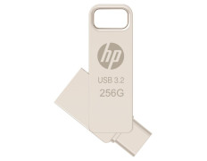 Unidad Flash Usb Pny Hp X206c 256 Gb Usb-a Y Usb-c 120 Mb/s Plata