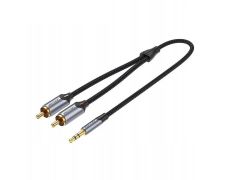Cable de Audio Estéreo Jack 3.5/M 2xRCA/M 2 M Gris Vention