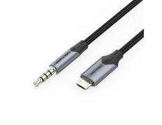 Cable de Audio Vention MicroUSB a Jack 3.5 2M Negro